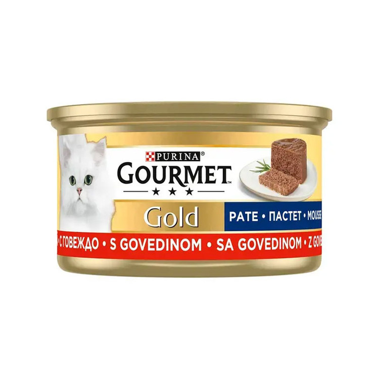 کنسرو گورمت طعم گوشت وزن ۸۵ گرم