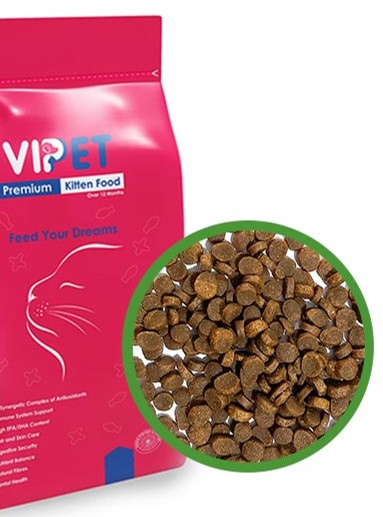 غذای بچه گربه وی پت (vipet) وزن یک کیلوگرم