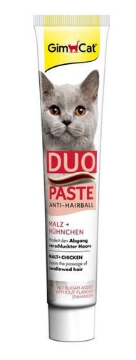 خمیر مالت گربه جیم کت مدل Duo Paste Anti Hairball طعم مرغ وزن 50 گرم